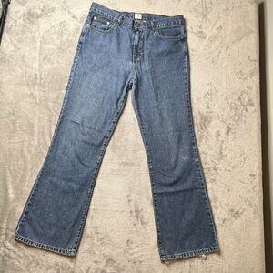 Calvin Klein Jeans Women 13 Blue Denim Double Stone Wash Flare Preppy ZJ065196S